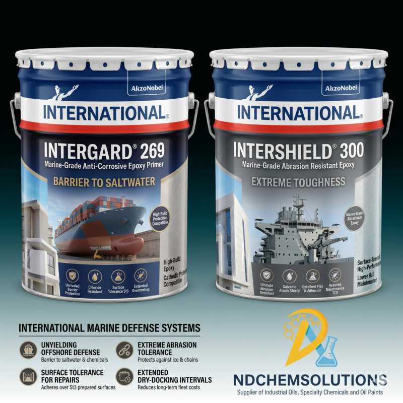 AkzoNobel International Intergard 269 and Intershield 300 marine paint systems